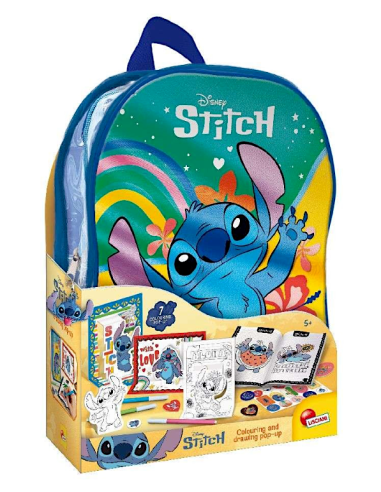 STITCH 110674 ZAINETTO CON SET DA COLORARE
