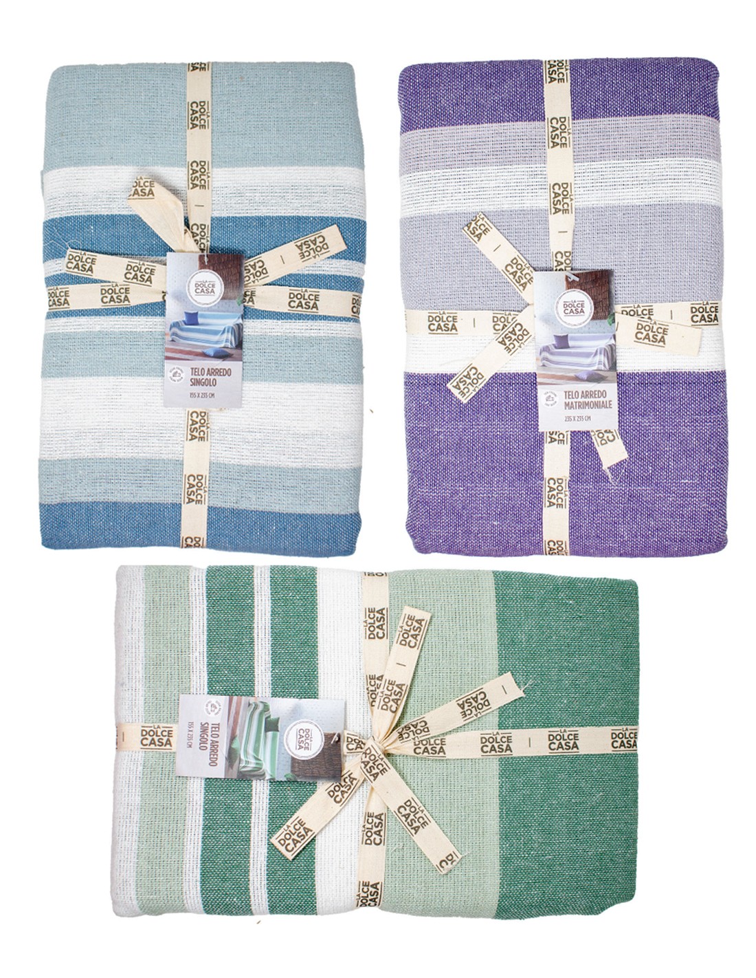 TELO ARREDO MATRIMONIALE 235X235CM ASSORTITO