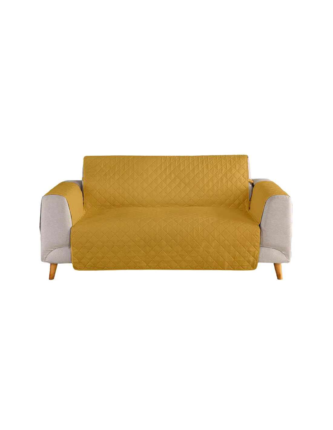 COPRIDIVANO TOPPER OCRA 3 POSTI 279X179CM POLIESTERE