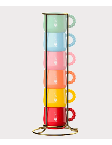 Shopincasa.it | Bialetti Set 6 Tazzine Impilabili – Multicolor