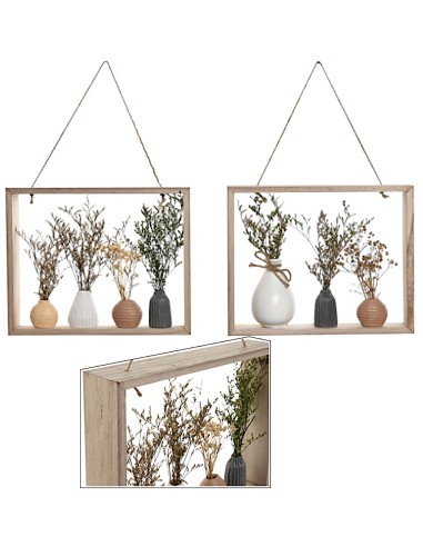 DECORAZIONE PARETE LD216249 BOCCALI 30X6X2CM MDF ASSORTITO