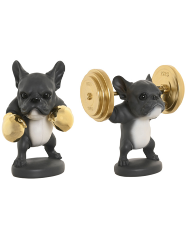 FIGURA CANE FD220412 RESINA 25X16X25CM ASSORTITO