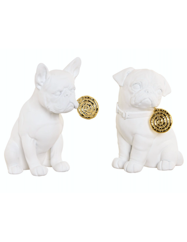FIGURA CANE FD220413 RESINA 17X17X25CM ASSORTITO