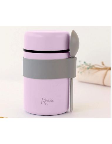 Kiokids Termos Pappine 500 ml Lavanda con Cucchiaio su Shopincasa.it