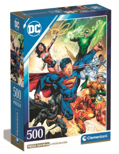 Puzzle, Clementoni DC Comics 500 Pezzi con Poster | Shop in Casa