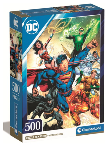 Puzzle, Clementoni DC Comics 500 Pezzi con Poster | Shop in Casa