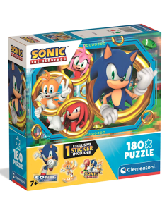 Puzzle Sonic 180 pz con sticker Clementoni 29796 | Shop in Casa