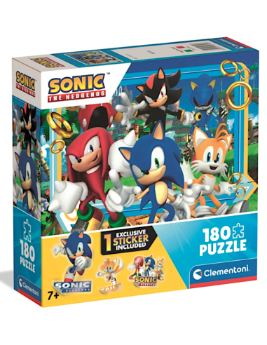Puzzle Clementoni 180 Pezzi Sonic, Gioco Educativo per Bambini | Shop in Casa