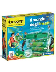 CLEMENTONI, GEОPOP, 19428, IL MONDO DEGLI INSETTI, GIOCO SCIENTIFICO, KIT EDUCATIVO, BAMBINI 10+ ANNI