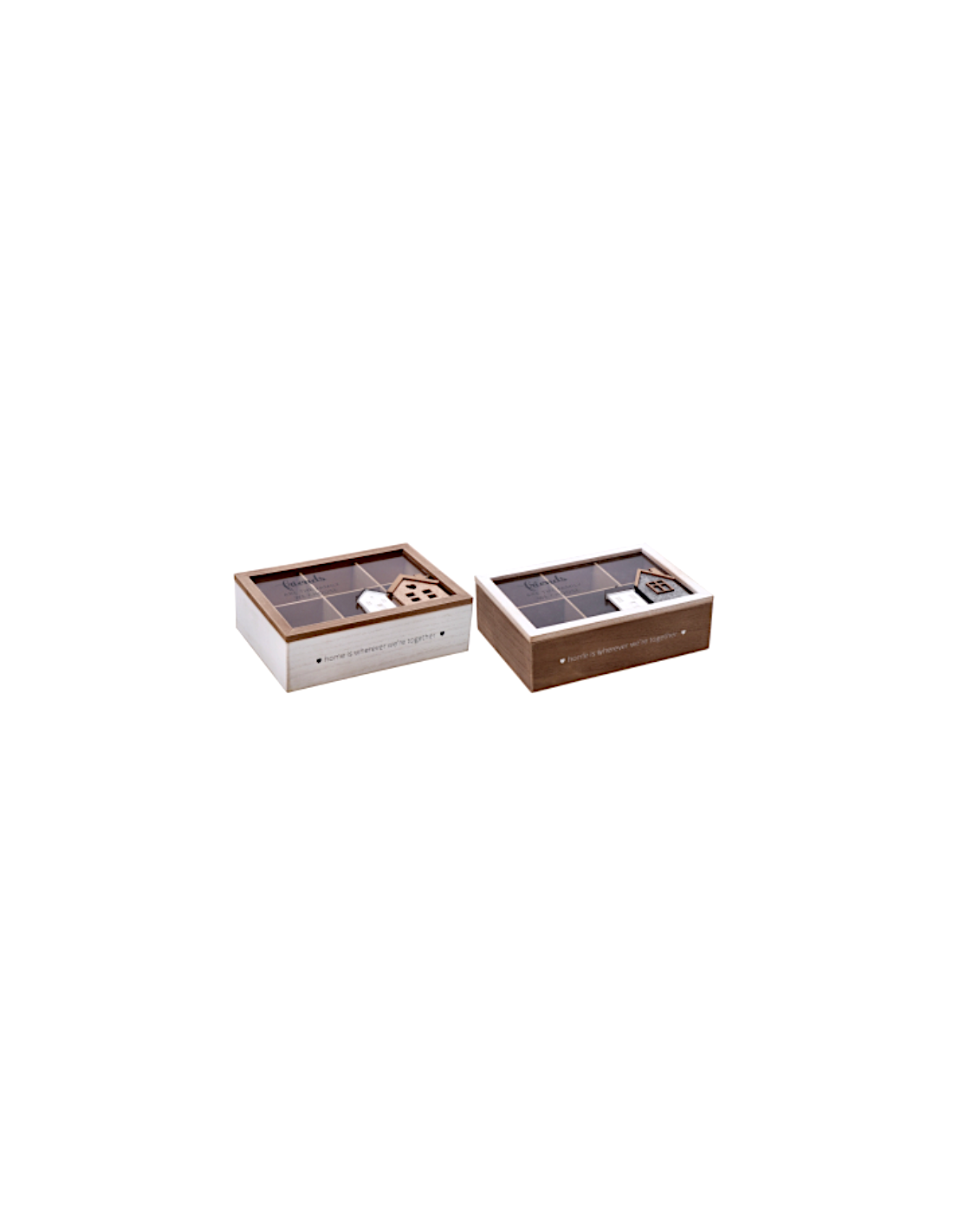 Scatola porta bustine da tè MDF 24 x 6,5 x 7,5 cm | shopincasa.it