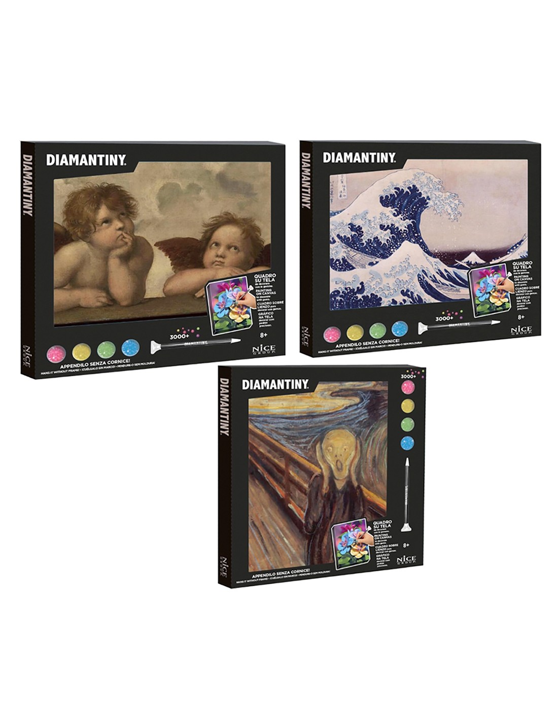 DIAMANTINY – Kit Crystal Art Quadri Assortiti A4 | shopincasa.it