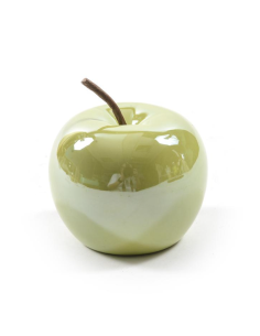 FIGURA MELA 37011 CERAMICA 8X5CM VERDE