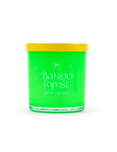 CANDELA FLUO 21843 VERDE 170GR VETRO CON COPERCHIO