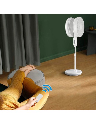 VENTILATORI: vendita online Ventilatore a Piantana Doppia Esposizione, Ø 40 cm, 12 Velocità, Timer, Telecomando, Altezza Rego...