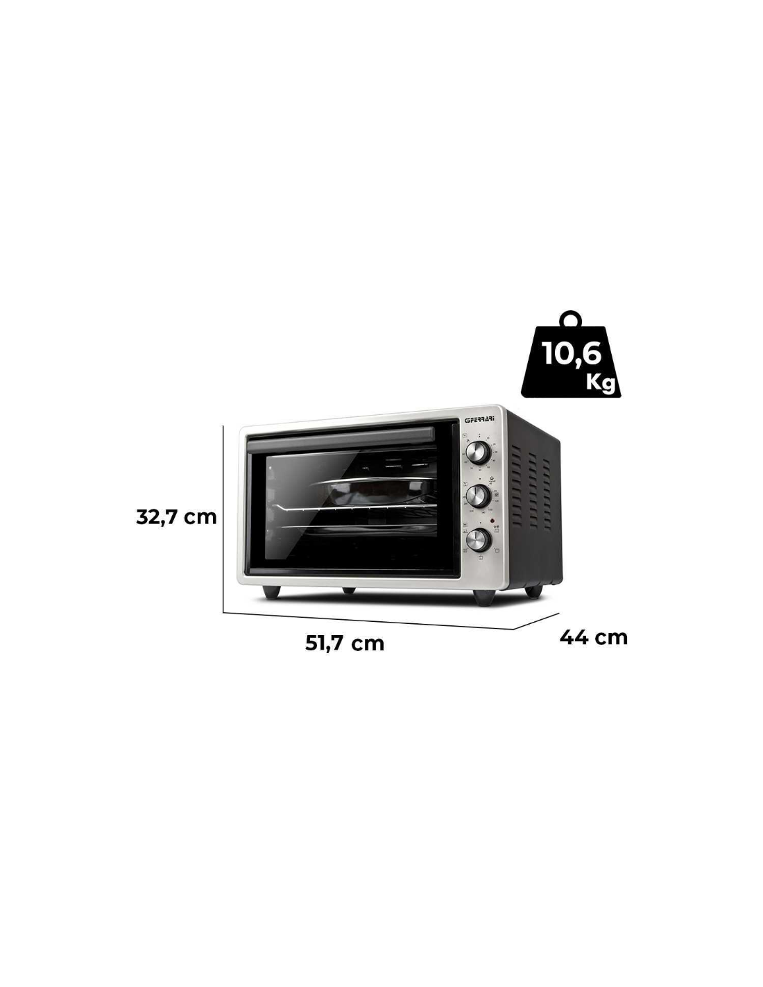 Forno Elettrico Ventilato Rostò 37L G3 Ferrari G10152 | Shopincasa