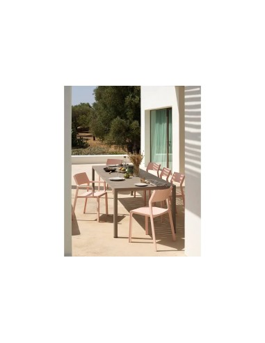 TAVOLI: vendita online Tavolo allungabile modello Tevere Colore Antracite 100x211/275xH.76,5cm in offerta