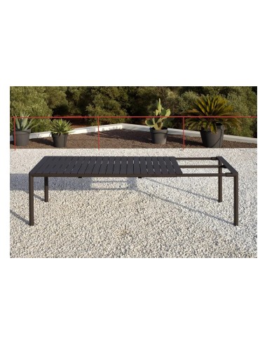 TAVOLI: vendita online Tavolo allungabile modello Tevere Colore Antracite 100x211/275xH.76,5cm in offerta