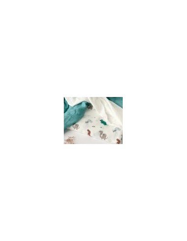 Set 3 Mussoline Dinosauri Kiokids su Shopincasa.it | In Bambù e Cotone