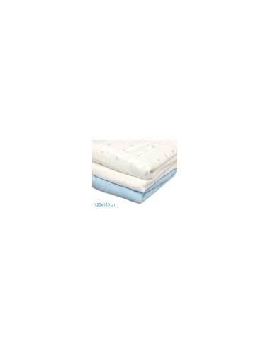 Set 3 Museline Azzurro, Bianco e Stampato Kiokids su Shopincasa.it