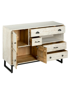 Credenza a 3 ante Ajay in mango 115x80 cm Atmosphera | shopincasa.it