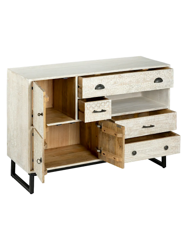 CREDENZA 166506C AJAY 115X40X81CM MANGO BEIGE