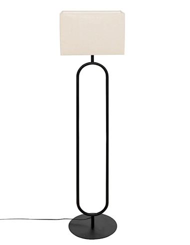 LAMPADA DA TERRA 202654 ALEC 38X28X154CM METALLO NERO