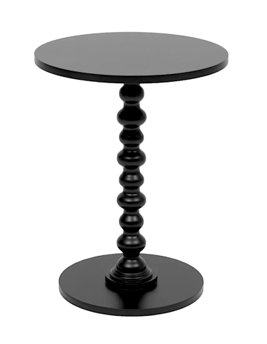 TAVOLINO 206005B ALIX NERO 38X50CM MDF/LEGNO