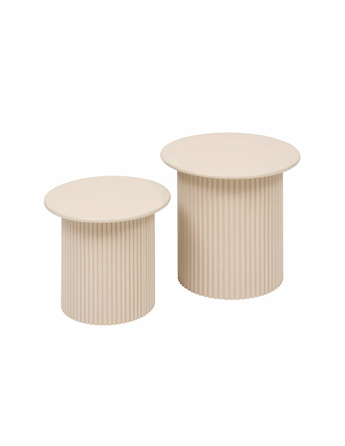 Set 2 tavolini sovrapposti Eino beige Atmosphera | shopincasa.it