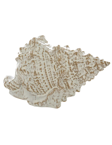 FIGURA CONCHIGLIA 206205 OCEANE CERAMICA 20X10X12CM BIANCO