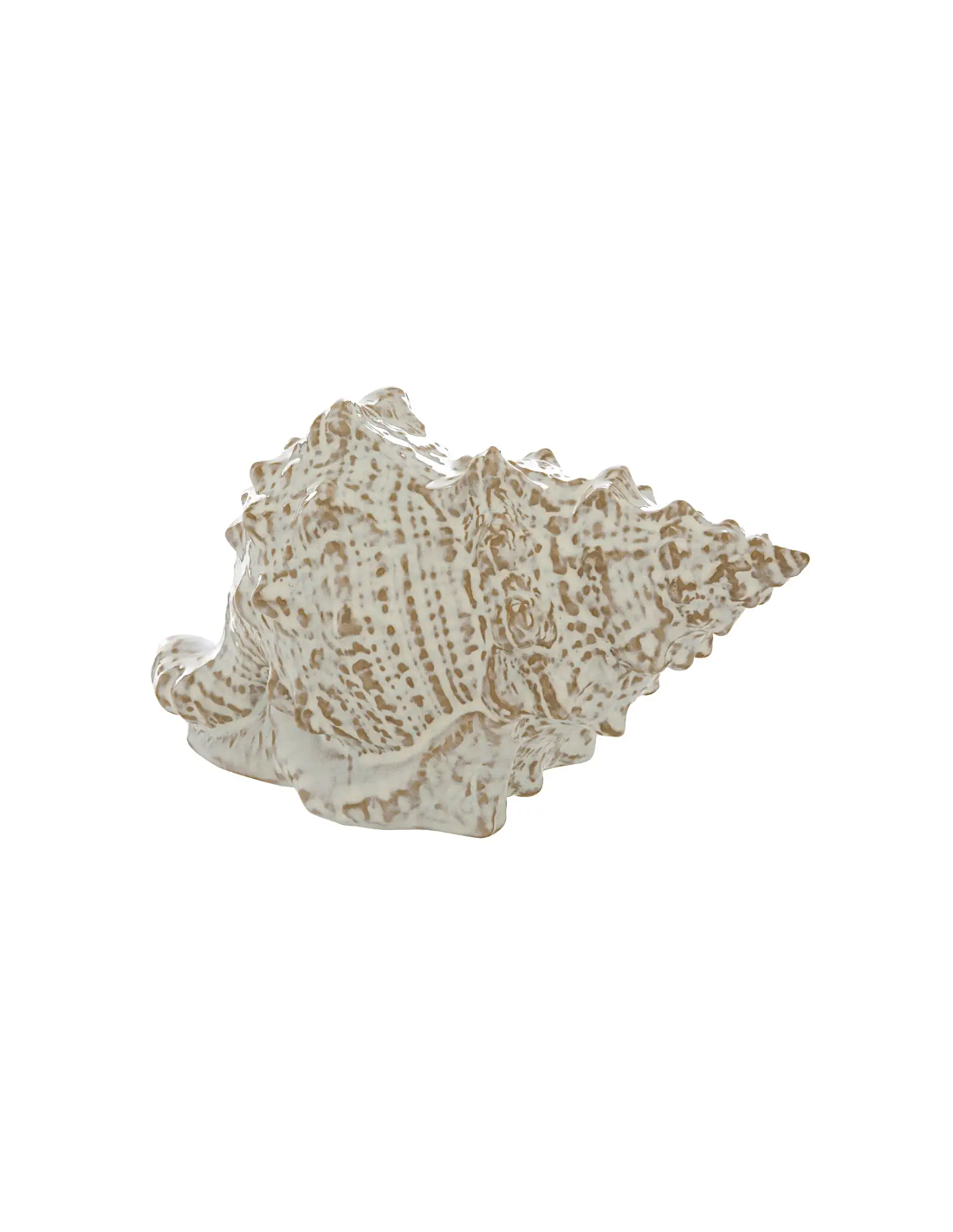 FIGURA CONCHIGLIA 206205 OCEANE CERAMICA 20X10X12CM BIANCO