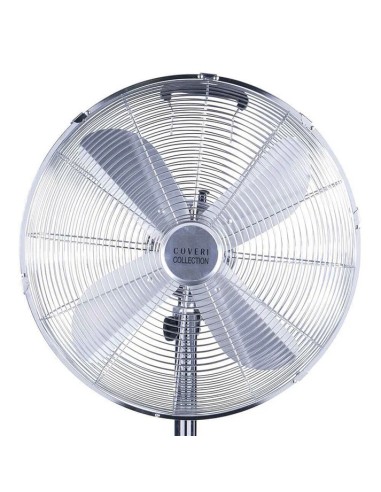 VENTILATORI: vendita online Ventilatore con Piantana, Vintage Cromo, 65W, Ø 65 cm, Design Retrò, Alte Prestazioni in offerta