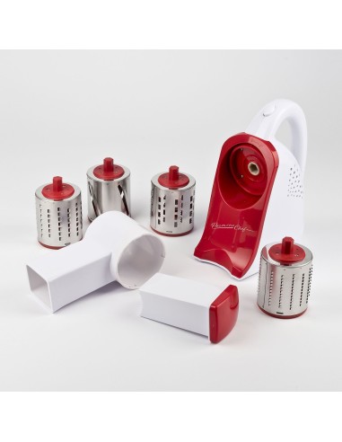 ROBOT DA CUCINA: vendita online Grattugia e Affettaverdure, G3 Ferrari Parmino Chef G20133, 240W, 4 Rulli in Acciaio, Compatt...