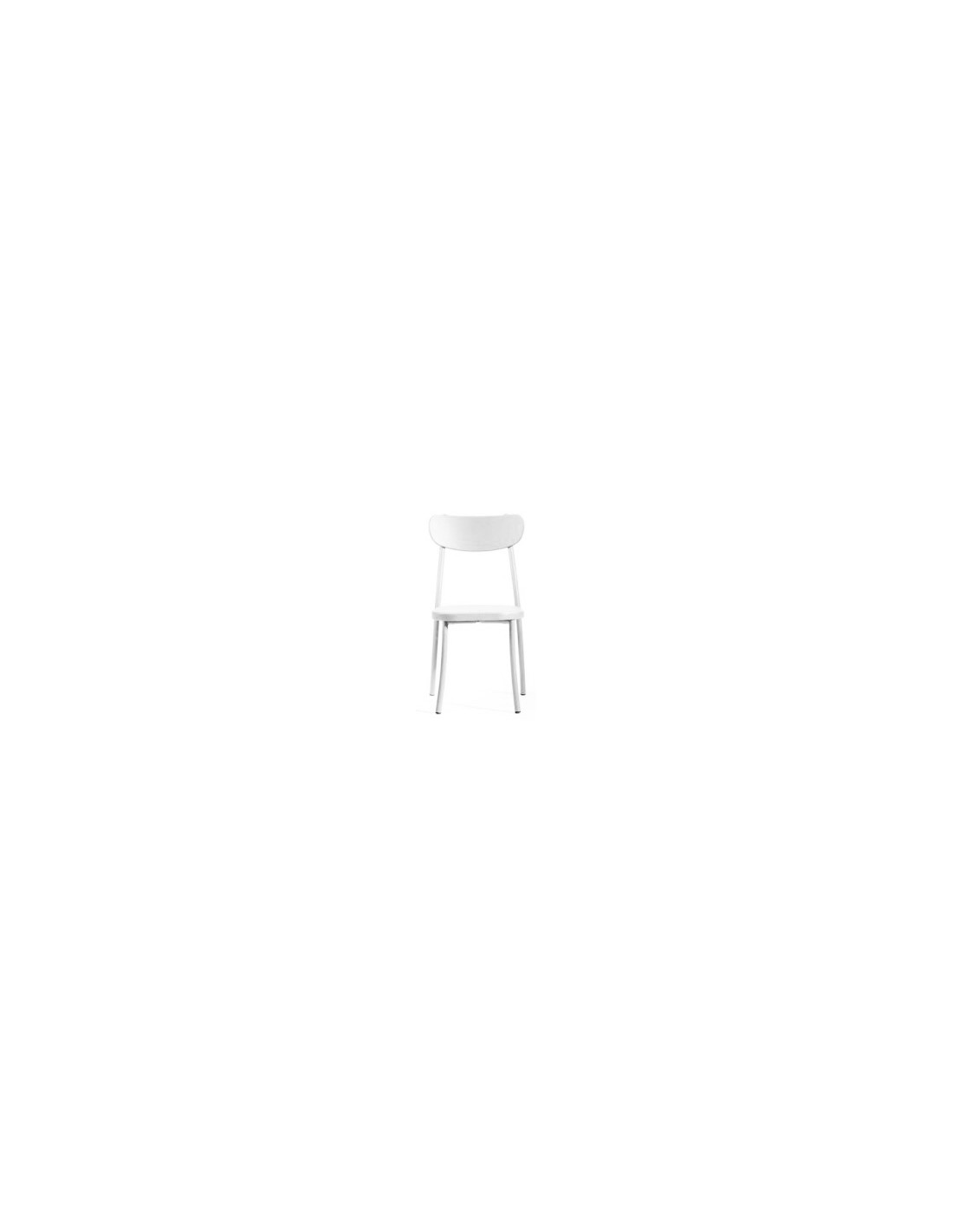 SEDIA MIAMI 44X54X84H BIANCO RAGGRINIZZATO