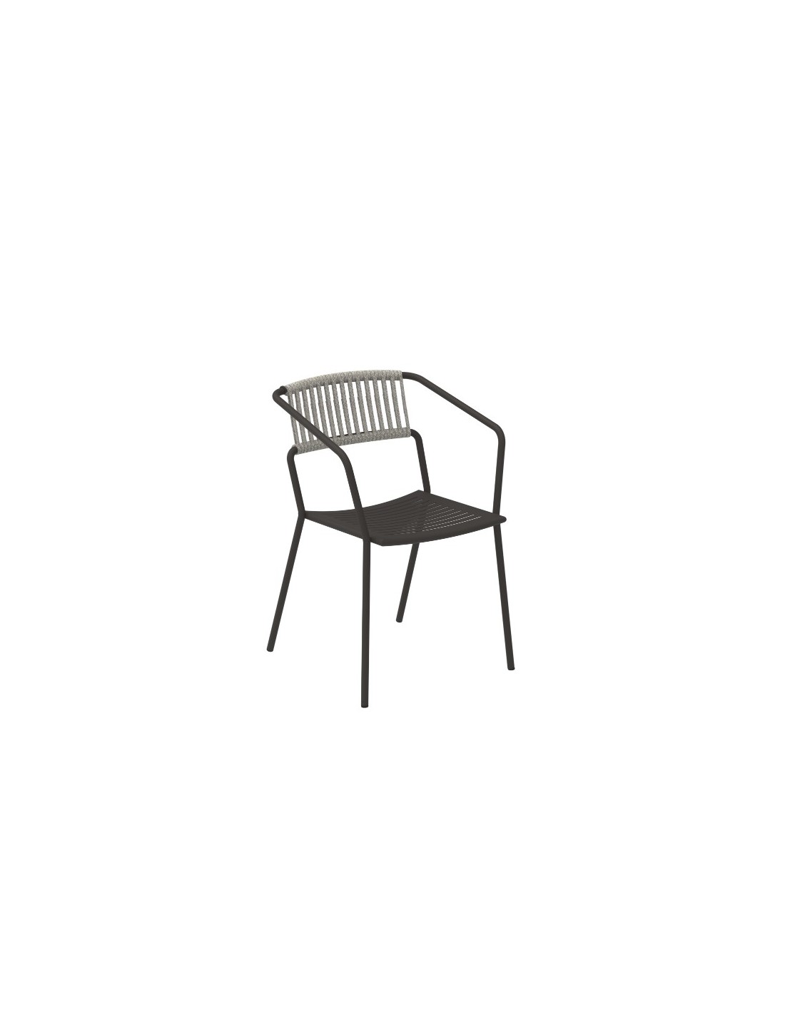 SEDIA SLOT BRONZO CORDA FANGO