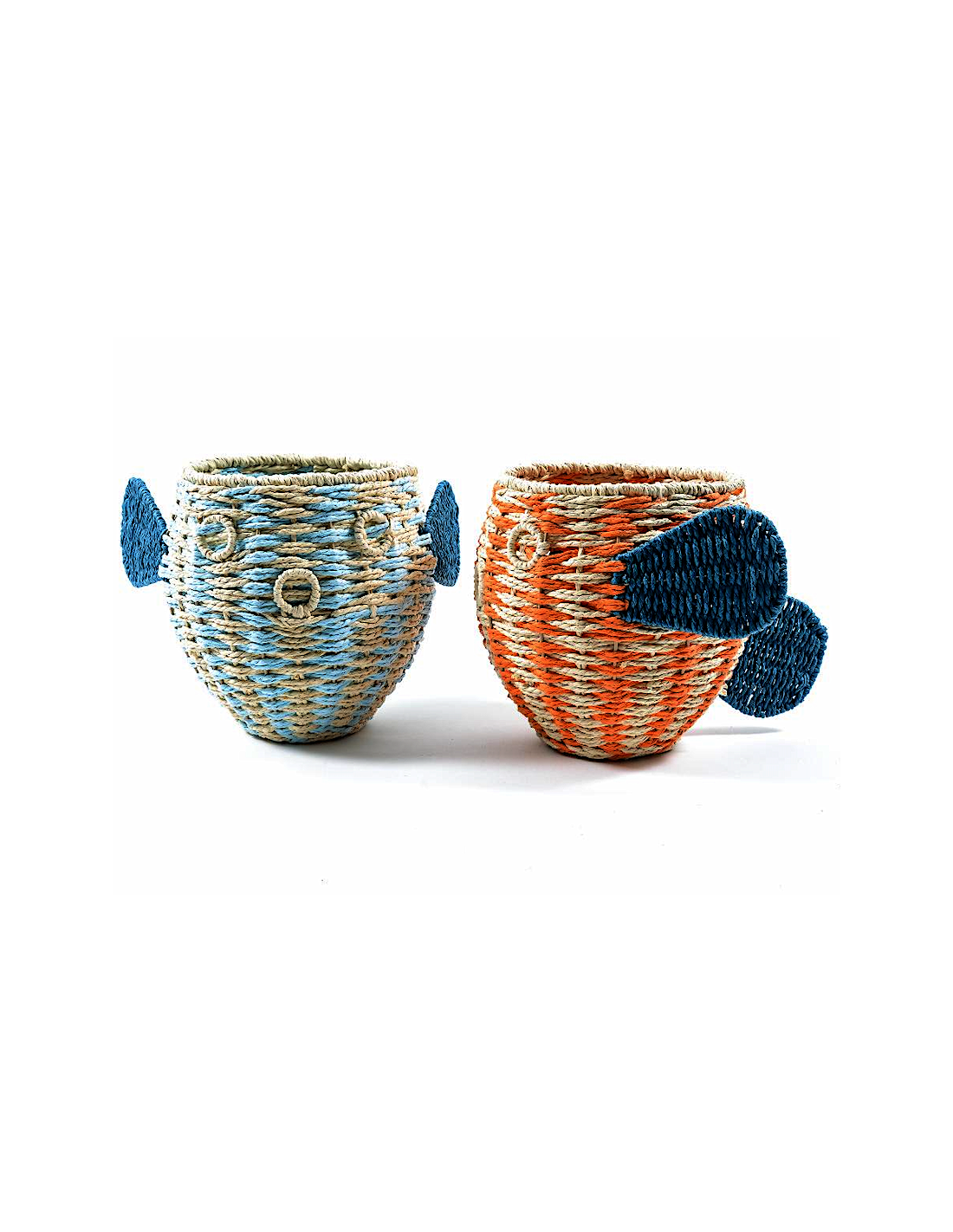CACHEPOT 36359 PESCE METALLO/CARTA 32X28X24CM ASSORTITO