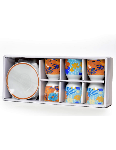 SET 6 TAZZE CAFFE 23660 CON PIATTINO PORCELLANA