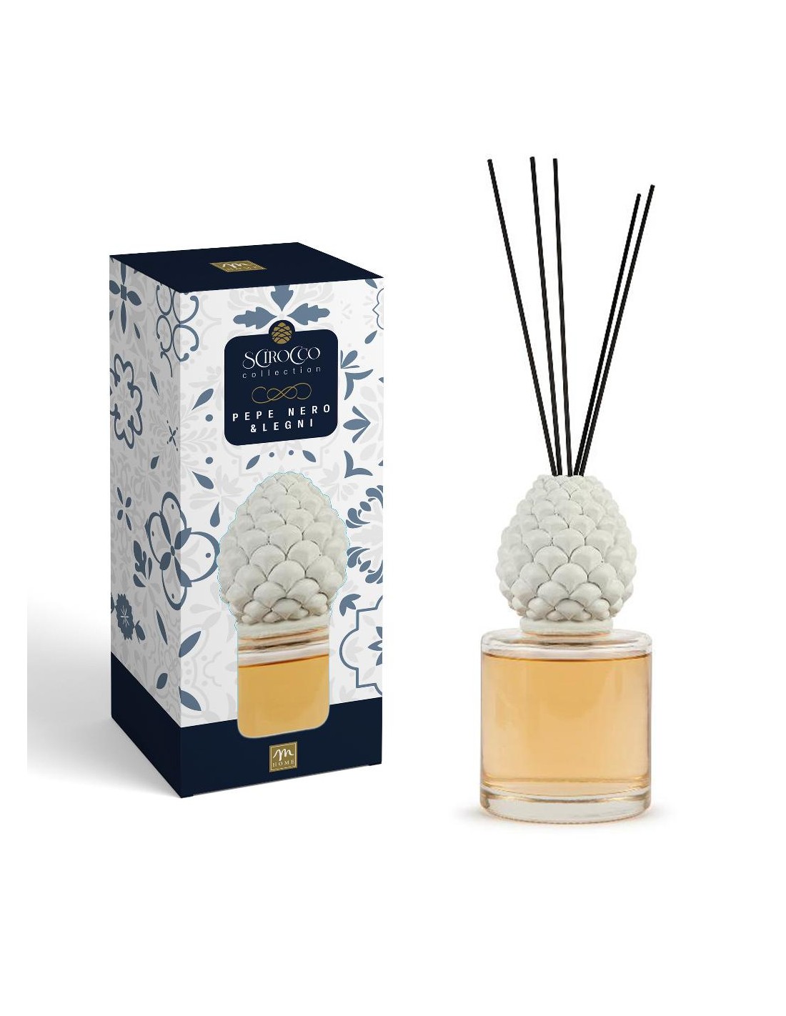 DIFFUSORE 67923 PIGNA 500ML PEPE NERO/LEGNI CON BACCHETTE