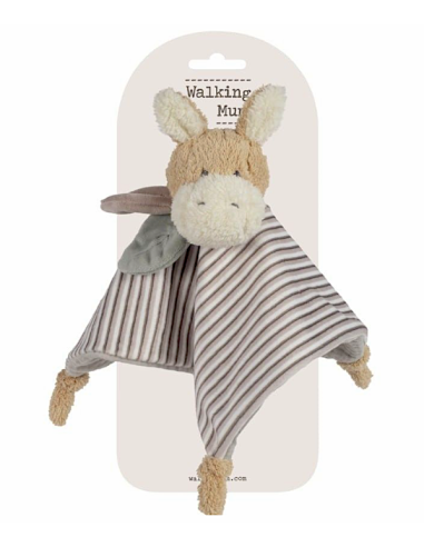 Doudou Asino Botton Strisce Walking Mum | shopincasa.it