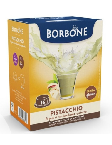 16 Capsule Borbone Pistacchio Compatibili Lavazza A Modo Mio | Shopincasa.it