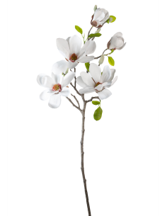STELO 2700334-10 MAGNOLIA BIANCA 3 FIORI E DUE BOCCIOLI 75CM
