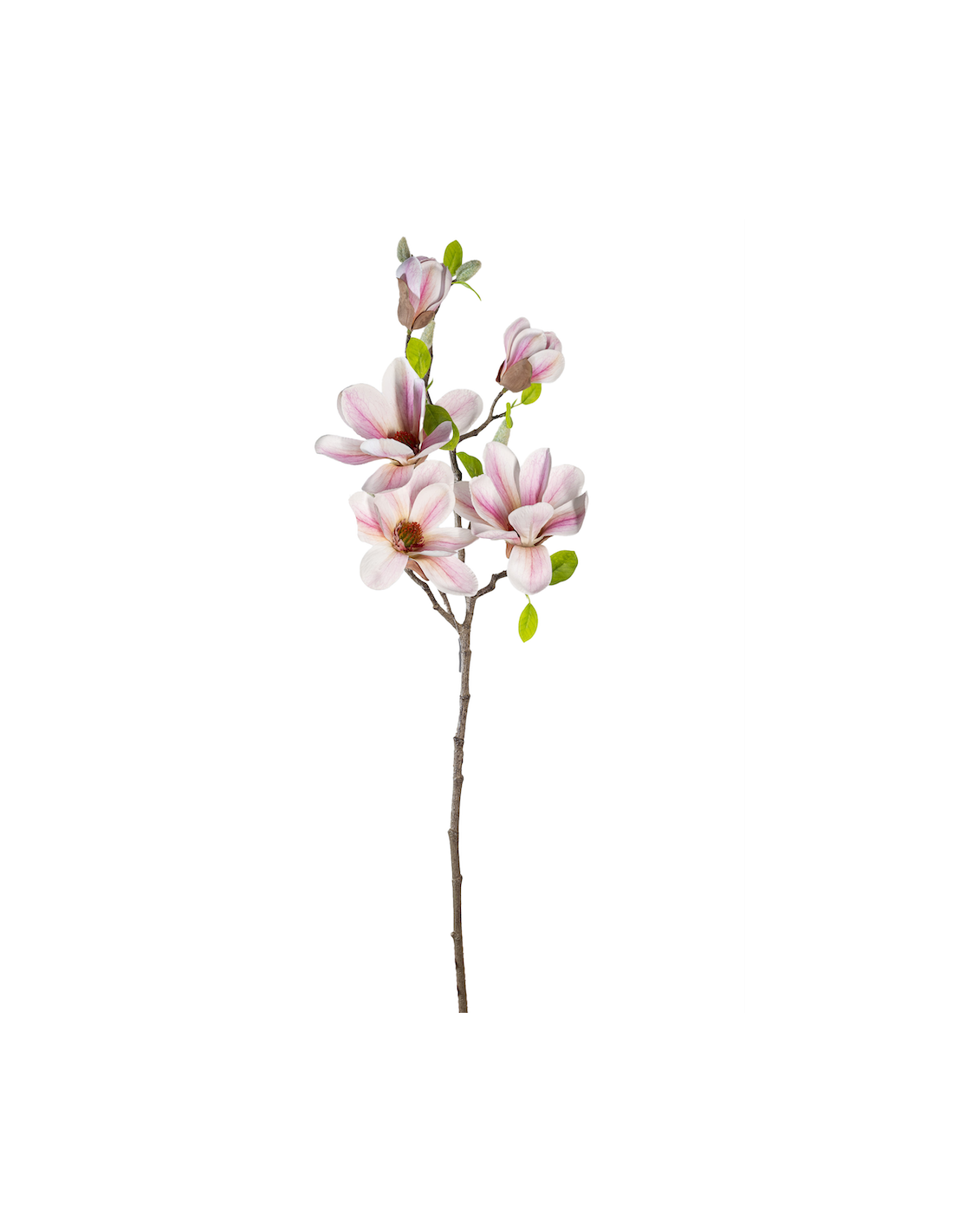 STELO 2700334-92 MAGNOLIA ROSA 3 FIORI E DUE BOCCIOLI 75CM