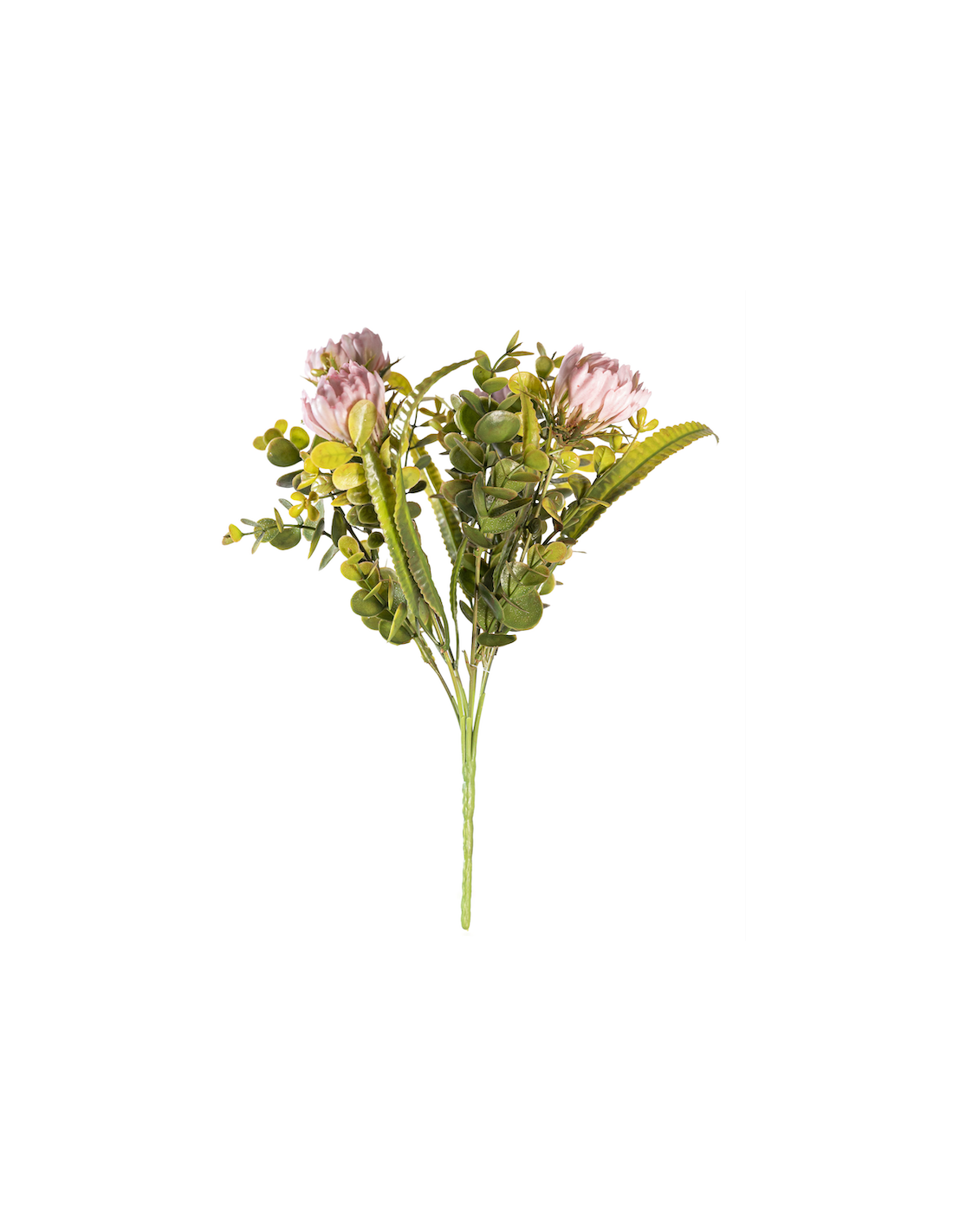 MAZZO 271001311 EUCALIPTO CON FIORI ROSA 33CM