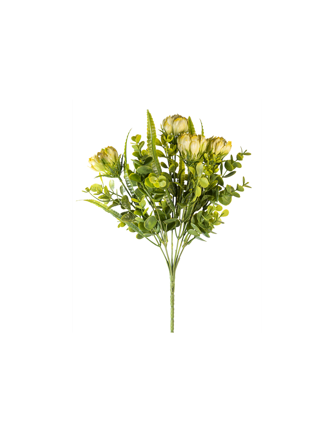 MAZZO 271001313 EUCALIPTO CON FIORI GIALLI 33CM