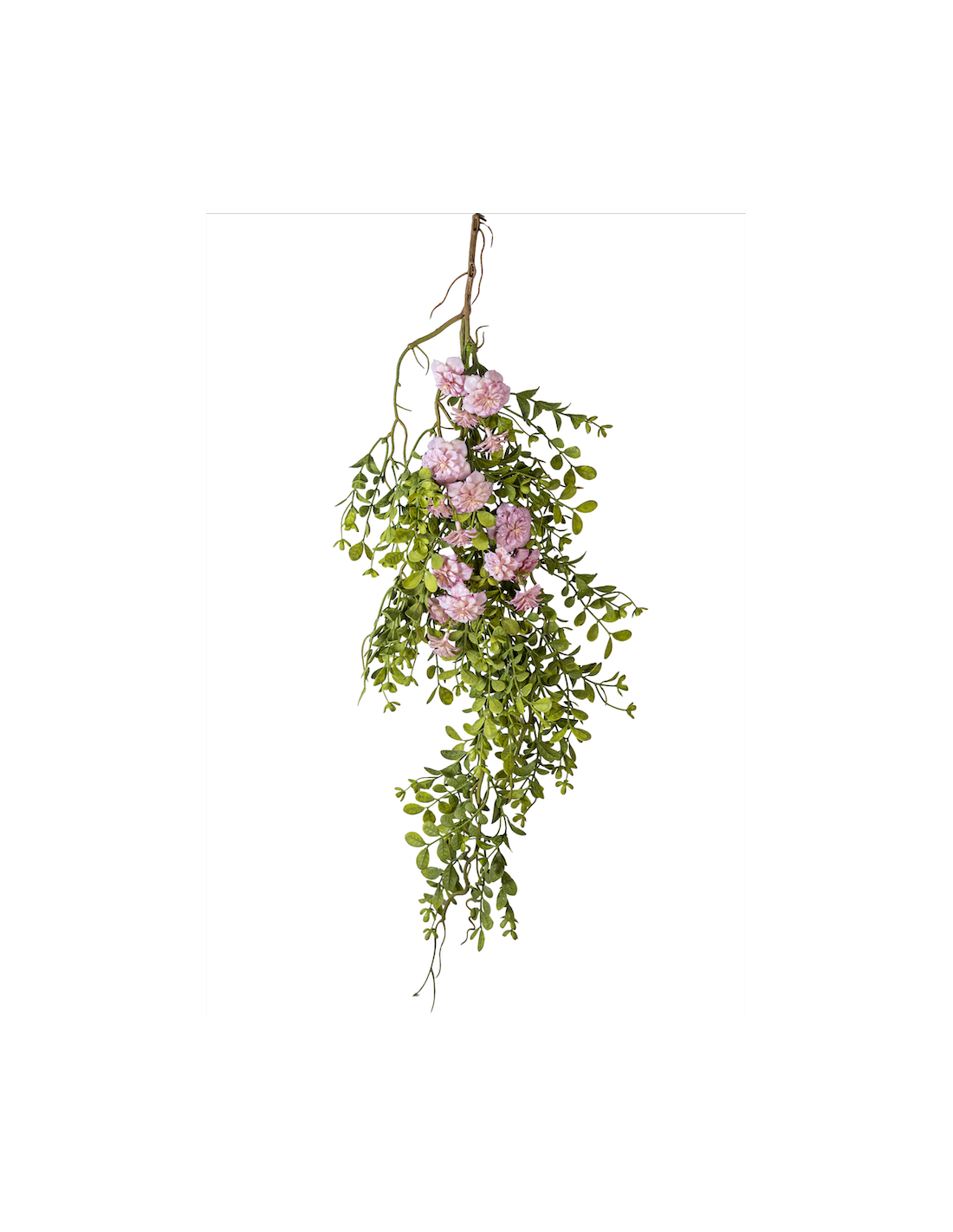 RAMO 271001411 SUCCULENTA CON FIORI ROSA 85CM