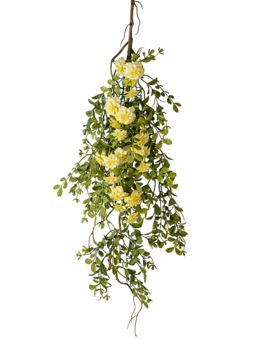 RAMO 271001413 SUCCULENTA CON FIORI GIALLI 85CM