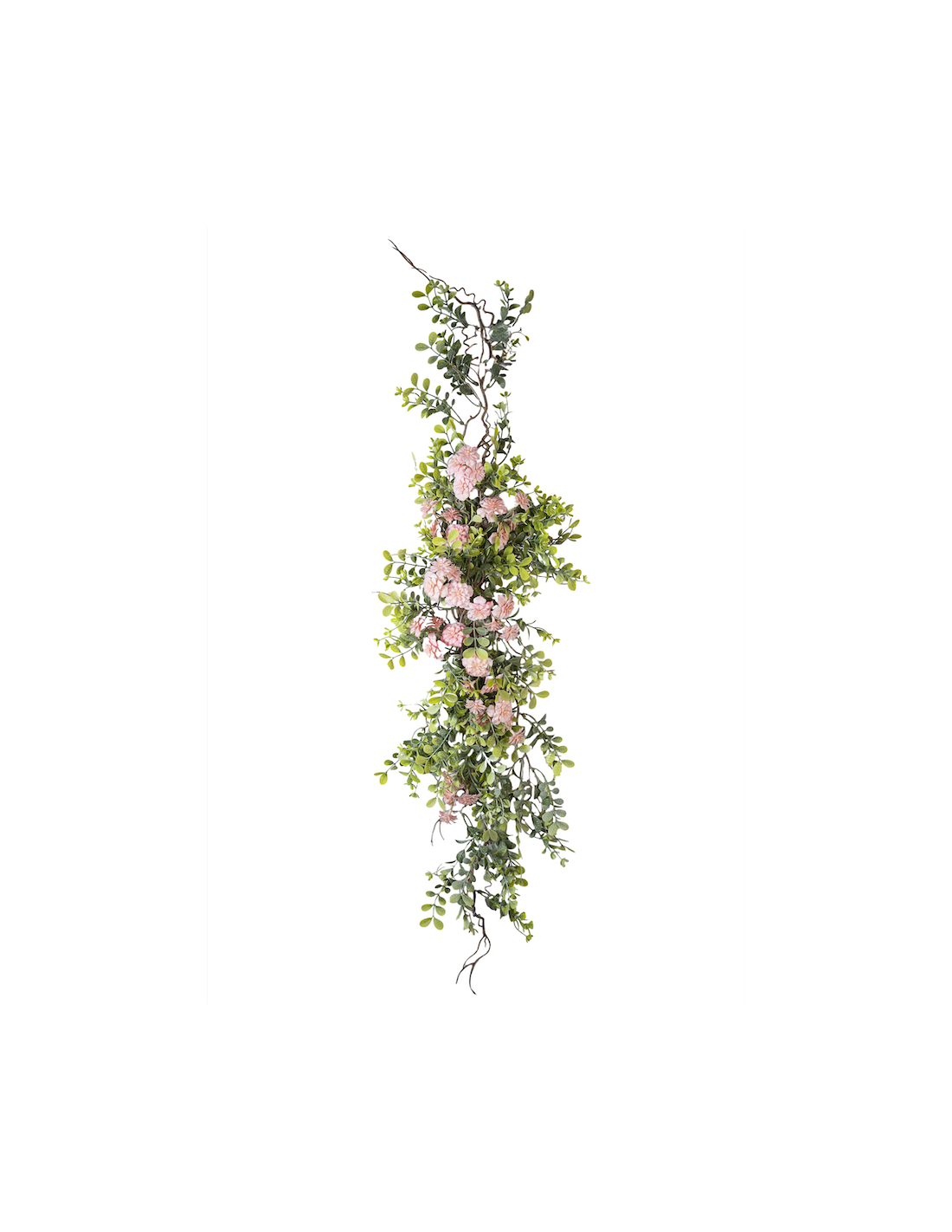 RAMO 271001511 SUCCULENTA CON FIORI ROSA 120CM