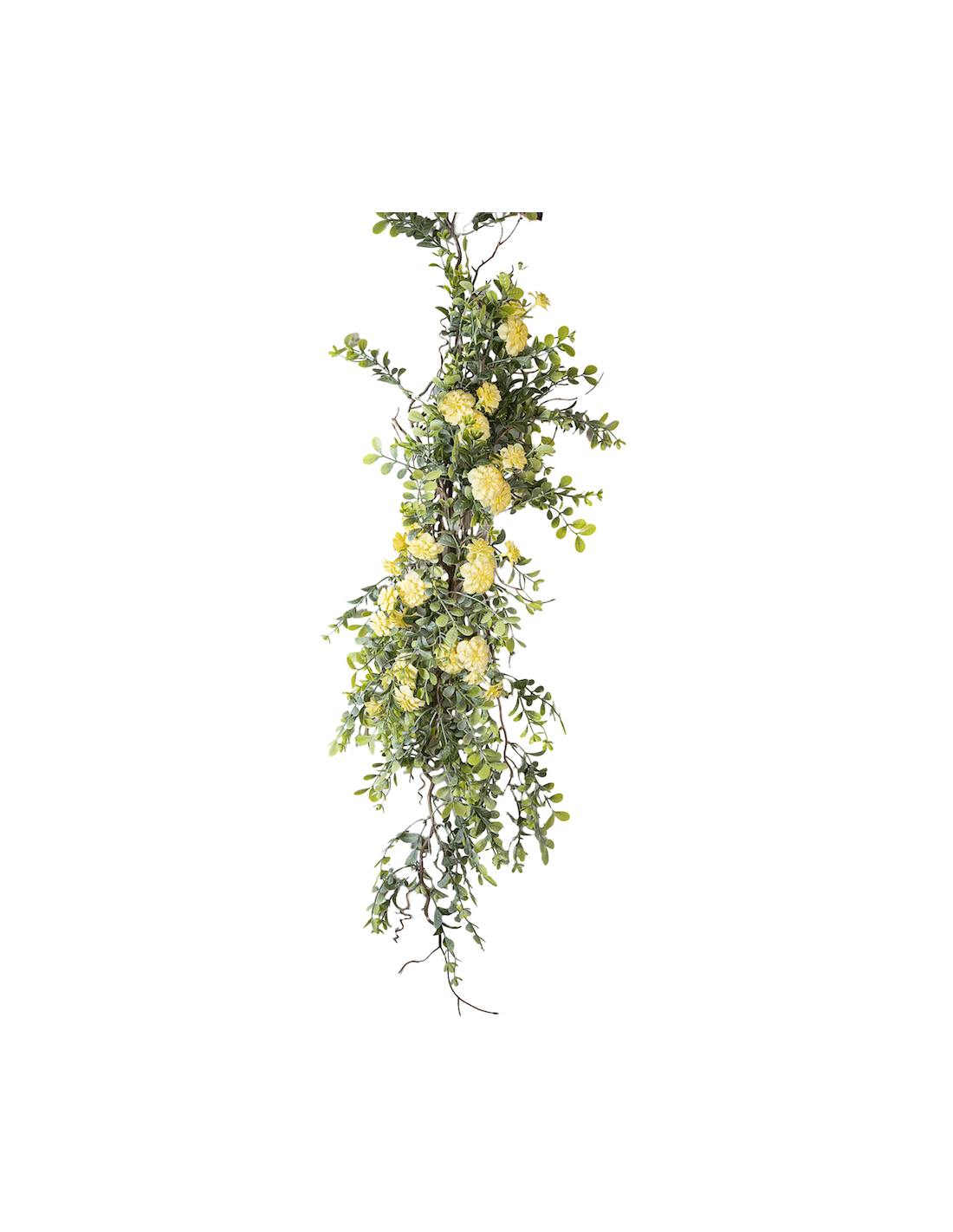RAMO 271001513 SUCCULENTA CON FIORI GIALLI 120CM