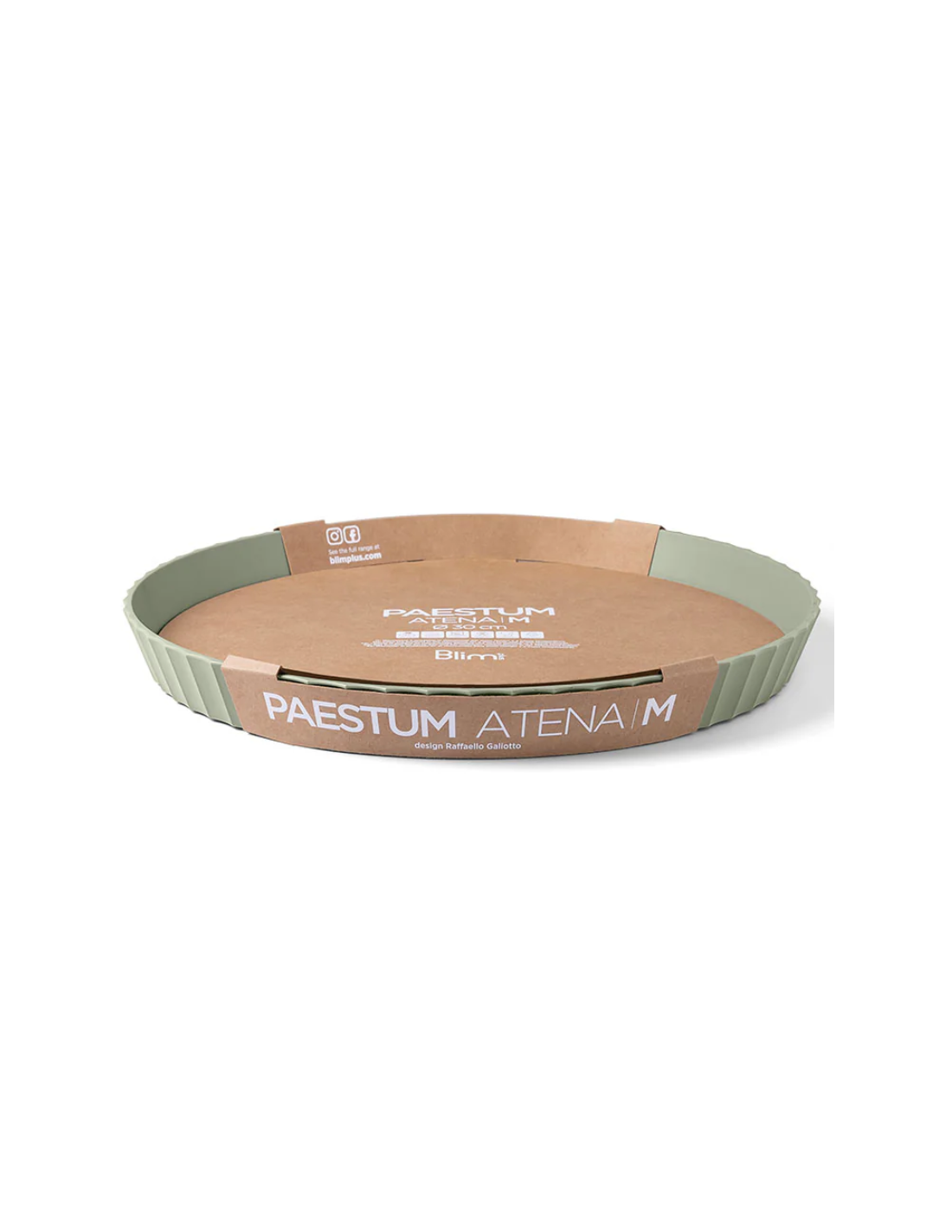 ATENA VASSOIO 30CM VERDE FORESTA