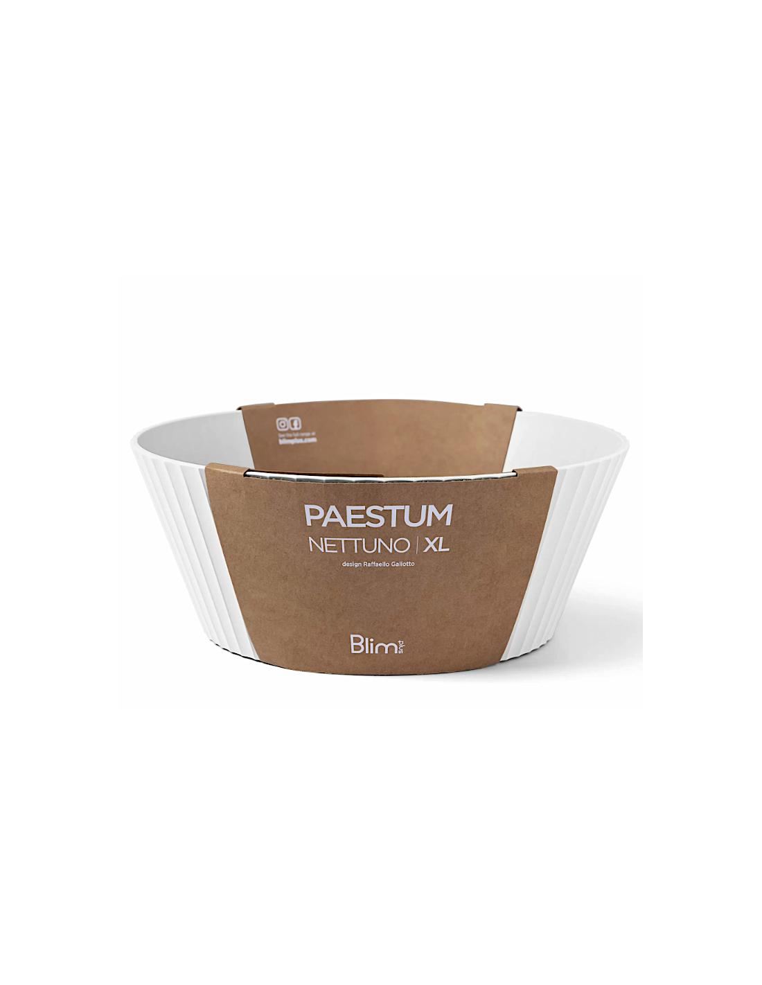 NETTUNO CIOTOLA 30X12CM BIANCO