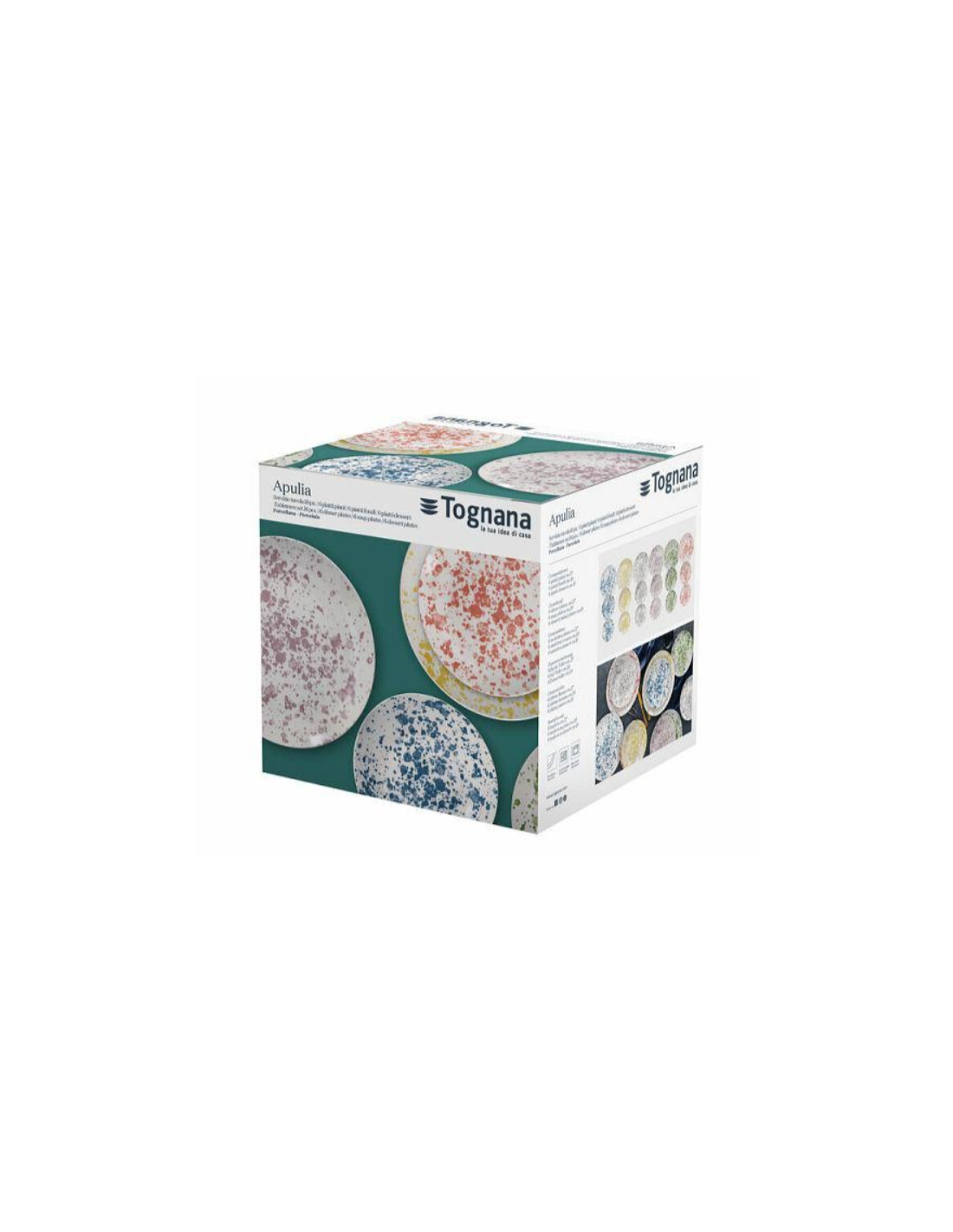 Tognana Apulia Servizio Piatti 18 Pezzi in Porcellana Multicolor | shopincasa.it
